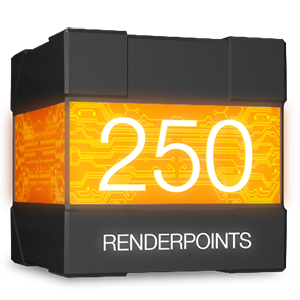 Cube avec 250 RenderPoints